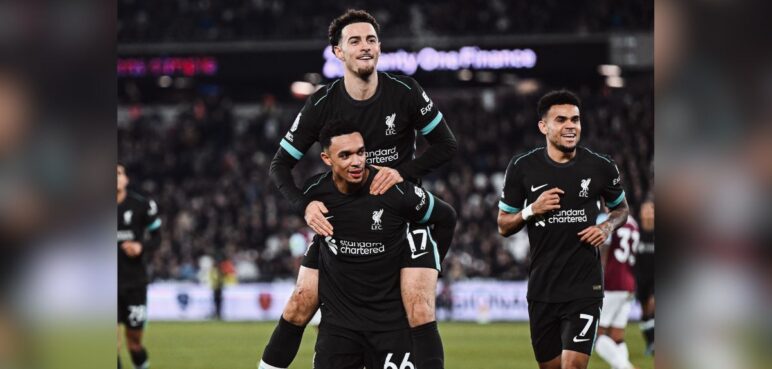 Así fue la aplastante victoria de Liverpool al West Ham, ¿ya son campeones?