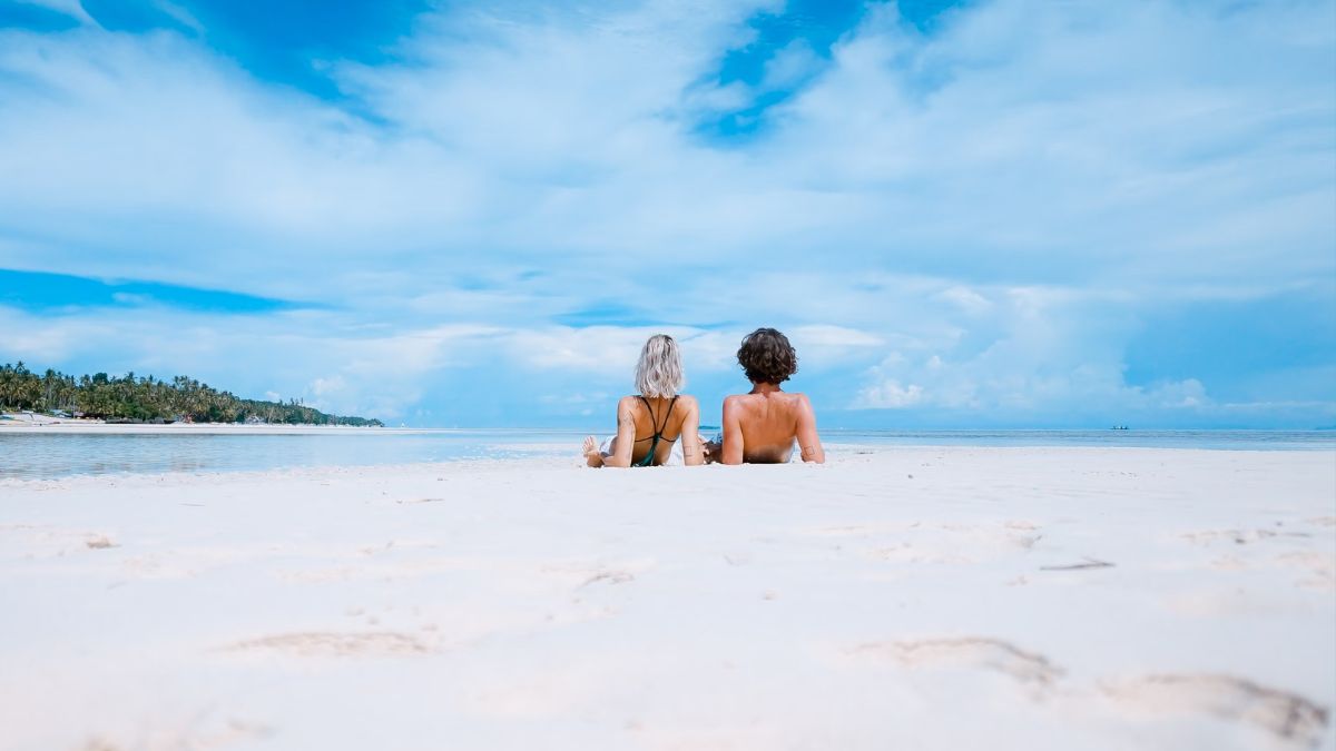 pareja en la playa