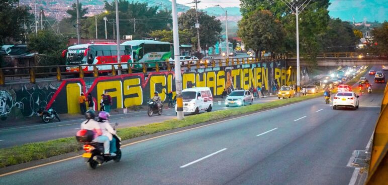 El mural sobre los desaparecidos en La Escombrera se replicó en Bogotá