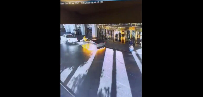 Autoridades y Tesla investigan explosión en ‘Trump Hotel’ como posible atentado
