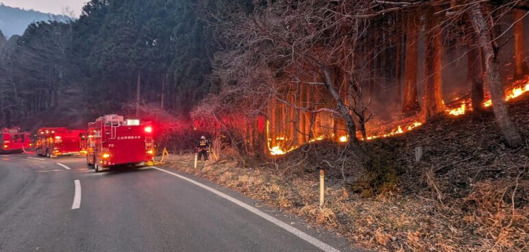 Seis días de incendio forestal en Japón: las llamas continúan propagándose en el noreste del país