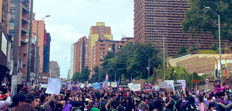 Este es el panorama de las marchas en Colombia en el día de la mujer