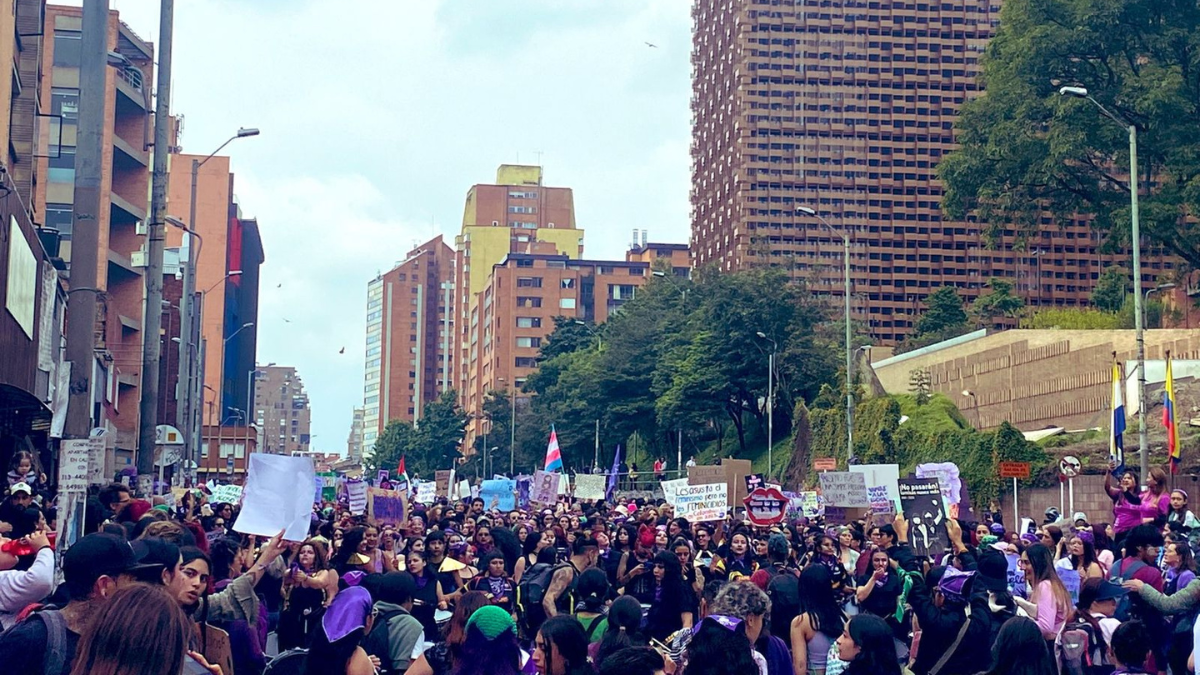 Este es el panorama de las marchas en Colombia en el día de la mujer