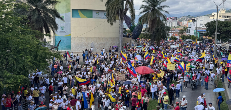En vivo: así avanza la marcha de este 18 de marzo en Cali