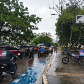 Así está la movilidad en Cali tras fuerte aguacero