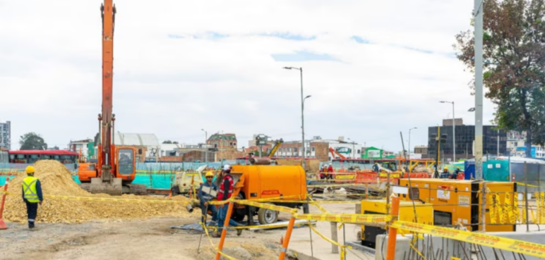 Cierran importante vía de Bogotá por obras del metro; podría durar dos meses