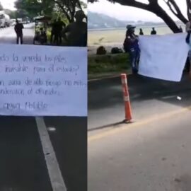Bloqueo en la vía Cali - Yumbo: comunidad exige acceso al agua potable