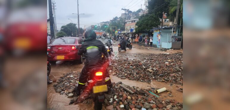 Fuertes lluvias generaron emergencias en la Comuna 20 y otros sectores de Cali