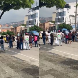 Usuarios del programa 'Jóvenes en Paz' protestan en Cali por falta de renovación de contratos
