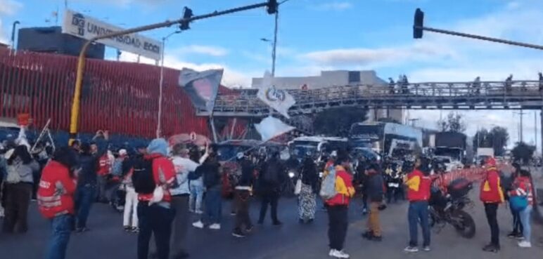 Se registran manifestaciones de integrantes de 'primera línea' en Bogotá; reporte de autoridades