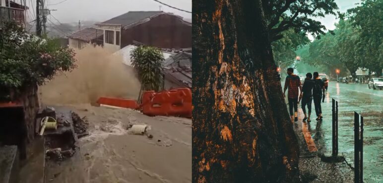 Alerta por inundaciones en Cali: fuertes lluvias ocasionan emergencias y caos en movilidad
