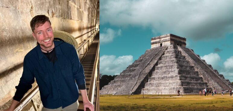 Polémica con MrBeast por grabar en antiguo templo Maya en México