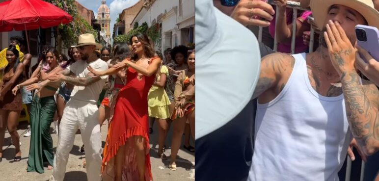 Maluma en Cartagena: así se vivió la grabación de su nuevo video musical