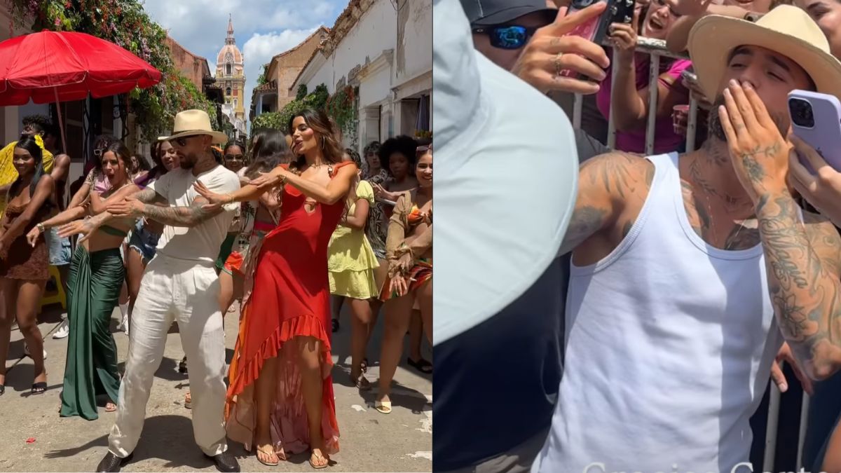 Maluma en Cartagena: así se vivió la grabación de su nuevo video musical