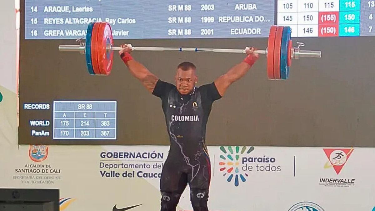 ¡Hazaña pura! Jeison López rompe récord mundial en los Panamericanos de Cali