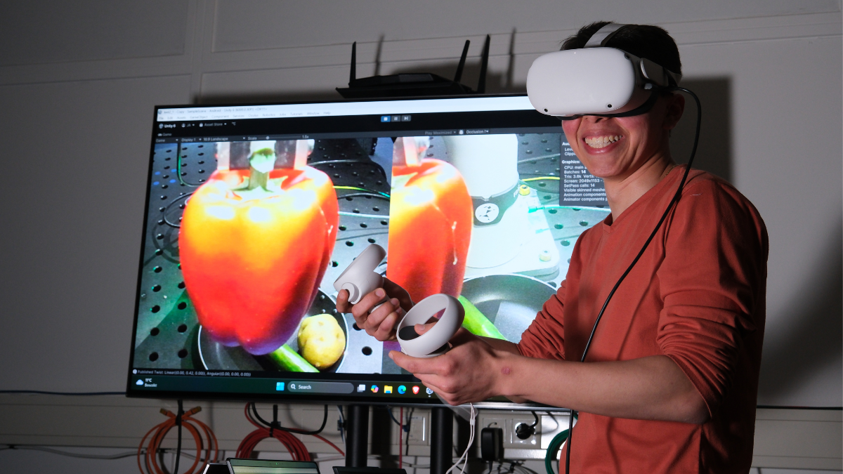 ¿Te imaginas controlar un robot desde cualquier parte del mundo a través de la realidad virtual?