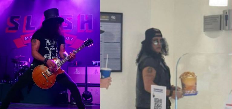 ¿'Slash' visitando un cine en Bogotá? Se revela qué película vio el icónico guitarrista