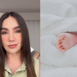 Imágenes: Nació Emilia, la hija de Paola Jara y Jessi Uribe