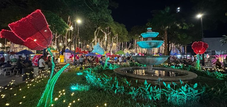 ¿A qué hora se enciende el alumbrado navideño en Cali?