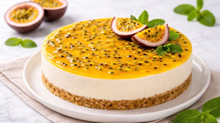 Cheesecake de maracuyá: receta sin horno, perfecta para cualquier ocasión
