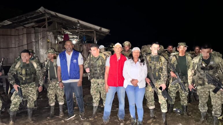 Fueron liberados los 18 militares que se encontraban retenidos en el Chocó 