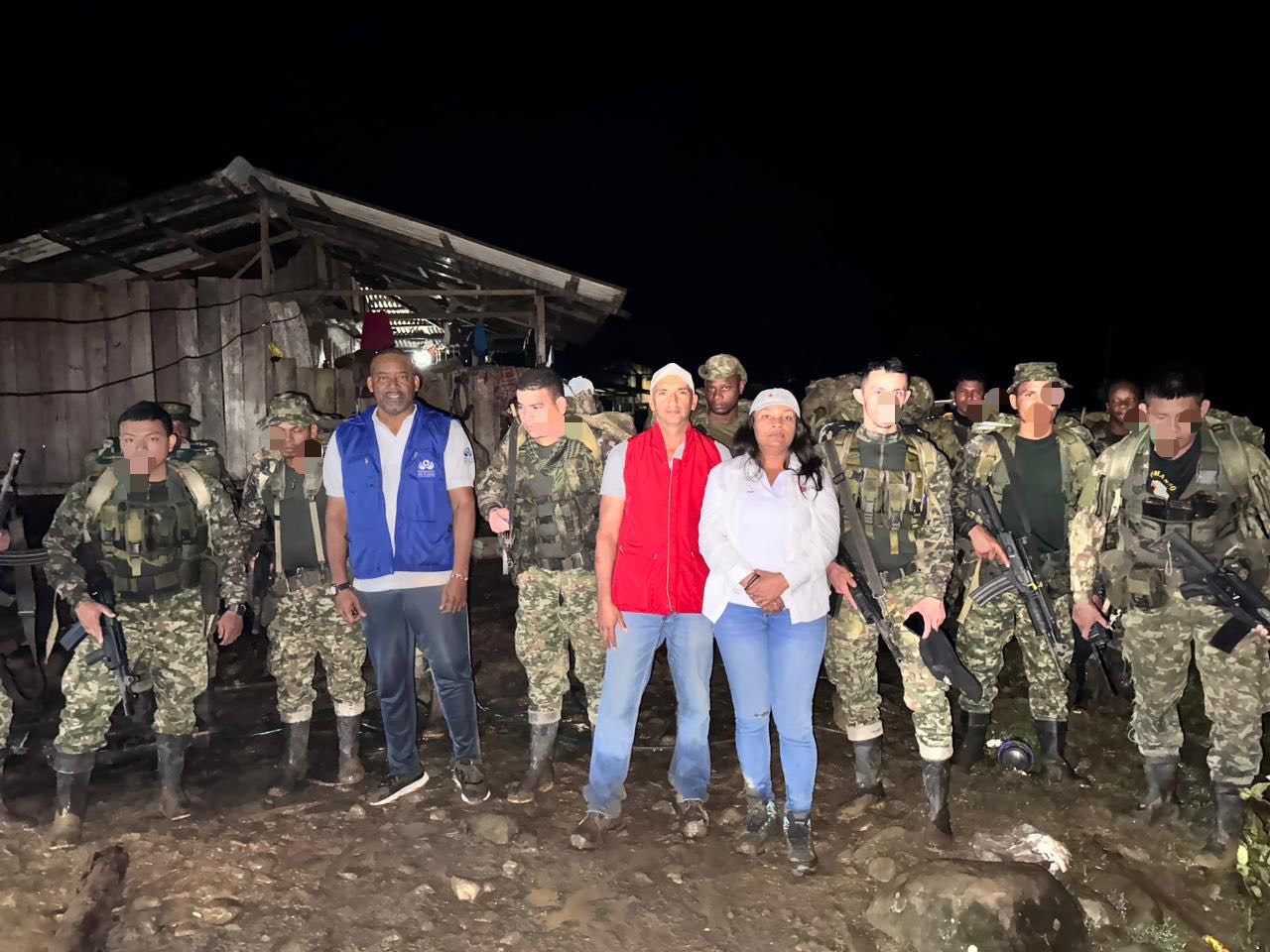 Fueron liberados los 18 militares que se encontraban retenidos en el Chocó 