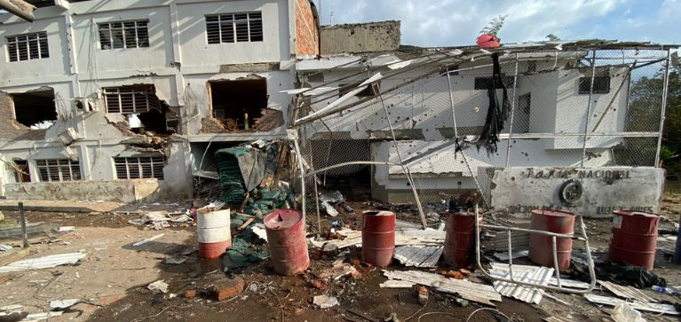 Imágenes: Panorama en Buenos Aires, Cauca, tras varias horas de hostigamientos contra la fuerza pública