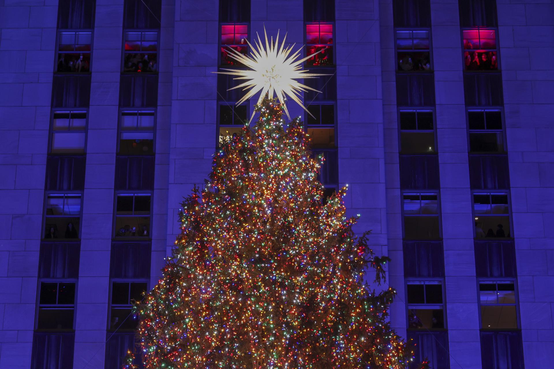 Marc Anthony brilló en New York en el tradicional encendido del árbol del Rockefeller Center