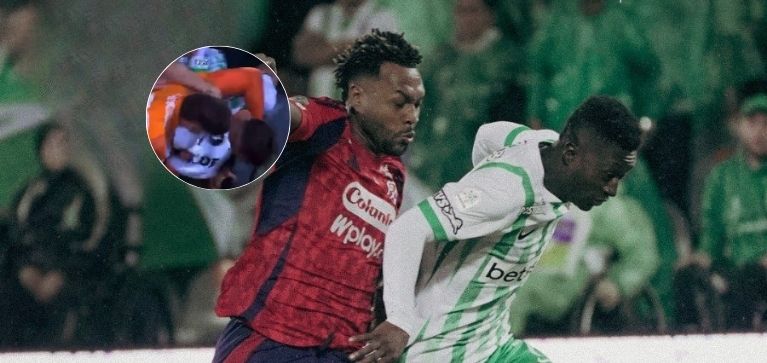 Tensión en el clásico de Medellín: Dos jugadores se pelearon; uno de ellos encuelló al otro