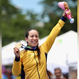 Imágenes: Nació el hijo de Mariana Pajón, así celebró la campeona la llegada de su bebé