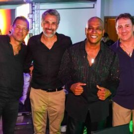 Video: Así puso Willy García a bailar a las leyendas del fútbol que estuvieron en Cali
