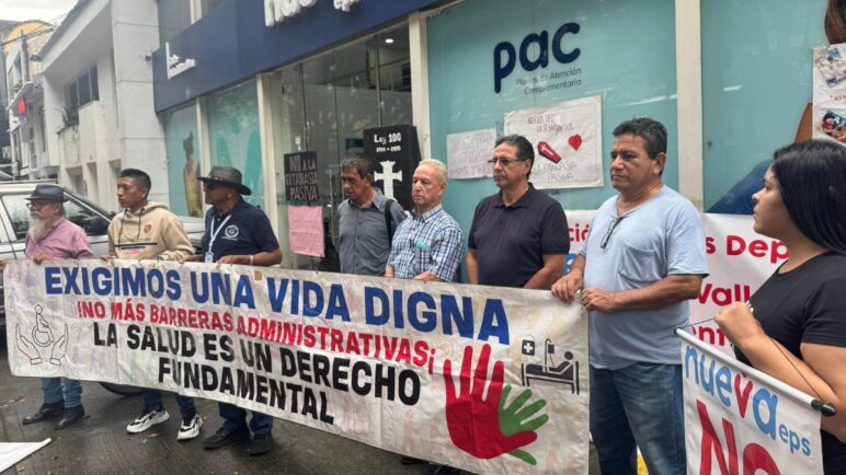 Usuarios de la Nueva EPS realizaron plantón nacional: ¿Cuál es la razón?