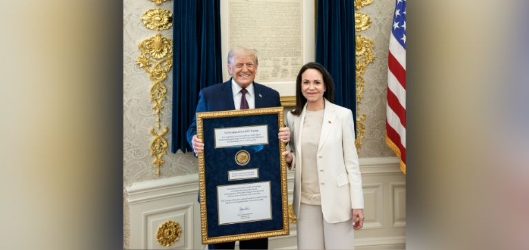 Premio Nobel rechaza entrega de galardón por parte de María Corina Machado a Donald Trump