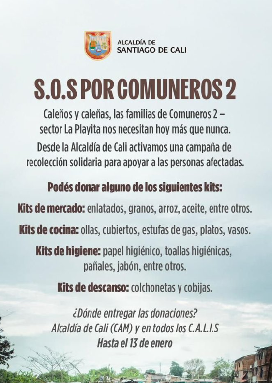 S.O.S por comuneros