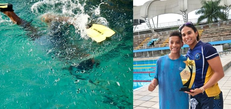 Conociendo a Santiago Rodríguez, la joya de la natación con aletas del Valle