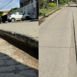 Desnivel en vía del barrio La Unión pone en riesgo a conductores en Cali