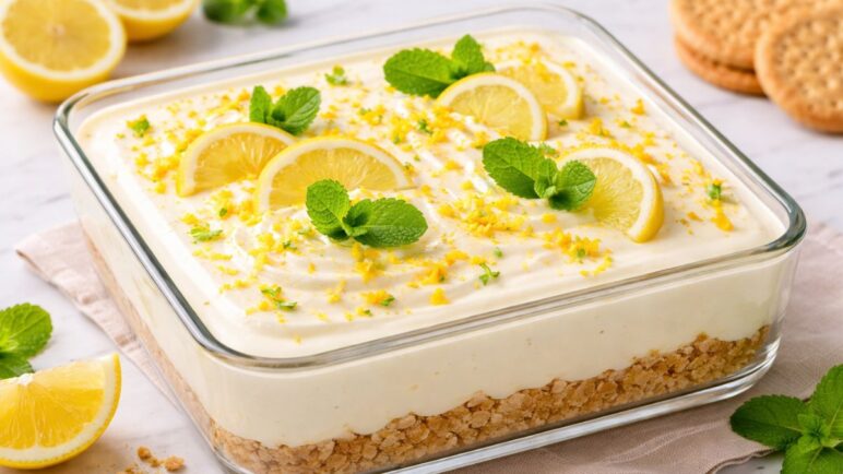 Postre de limón sin horno: receta fácil y deliciosa