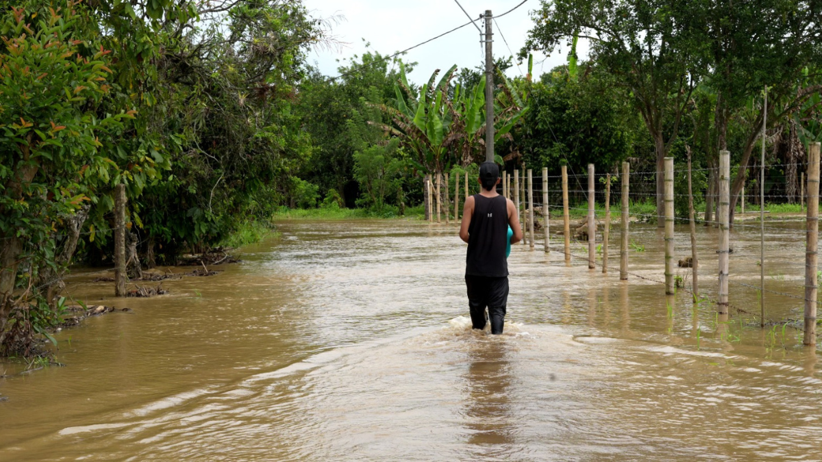 Inundaciones en Villa Paz, Jamundí, dejan cultivos y viviendas bajo el agua