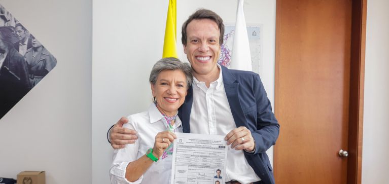 Claudia López anuncia a Leonardo Huerta como su fórmula vicepresidencial 