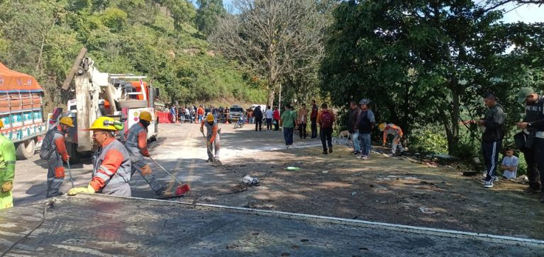 Suspenden obras en la vía Panamericana hacia Piendamó por problemas de orden público
