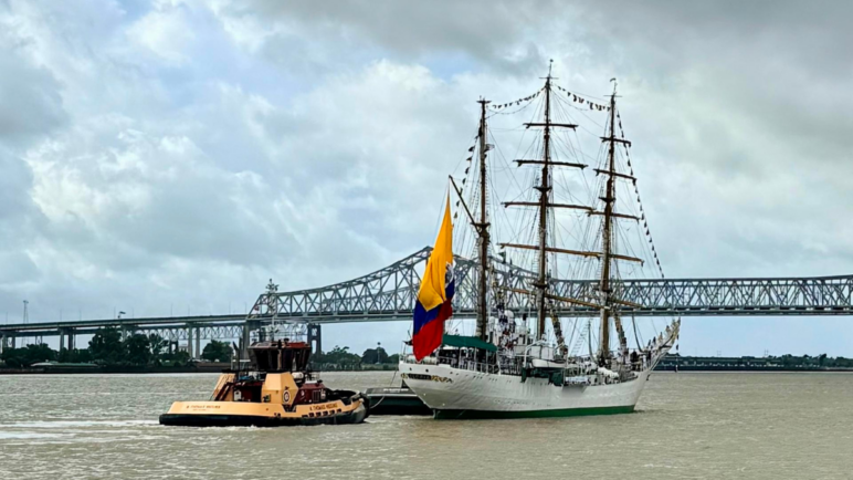 El ARC Gloria llegó a Nueva Orleans para conmemorar los 250 años de Estados Unidos