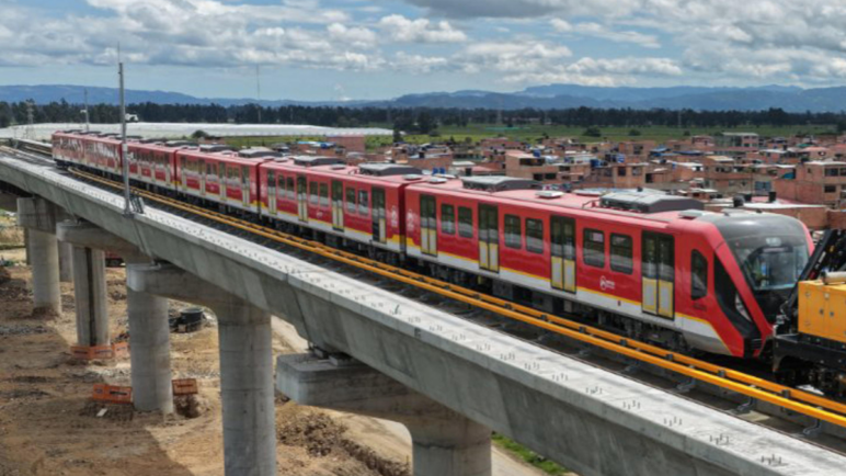 Comienzan las pruebas de rodaje de un tren del Metro de Bogotá: se espera entrar en operación en 2028