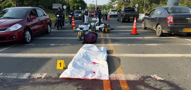Autoridades realizan simulacro de siniestralidad vial en la Avenida Bicentenario