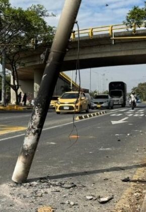 Ocho cámaras de fotomultas quedaron en perdida total tras alteración de orden público en Cali