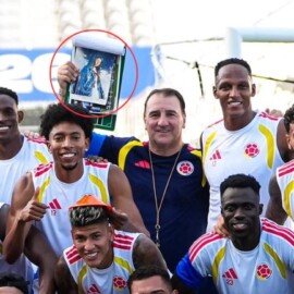¿Cuál es la Virgen que acompaña a Néstor Lorenzo en cada partido de Colombia?