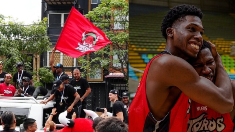 Video | Así fue la llegada de Toros del Valle a Cali, los actuales campeones de la Liga de baloncesto