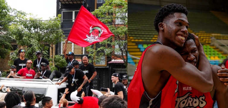 Video | Así fue la llegada de Toros del Valle a Cali, los actuales campeones de la Liga de baloncesto