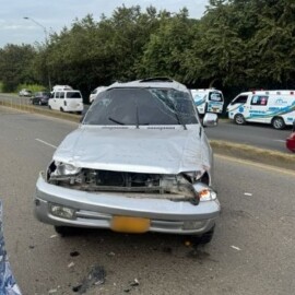 Siete lesionados tras accidente de tránsito en la vía Jamundí-Cali; hay congestión vial