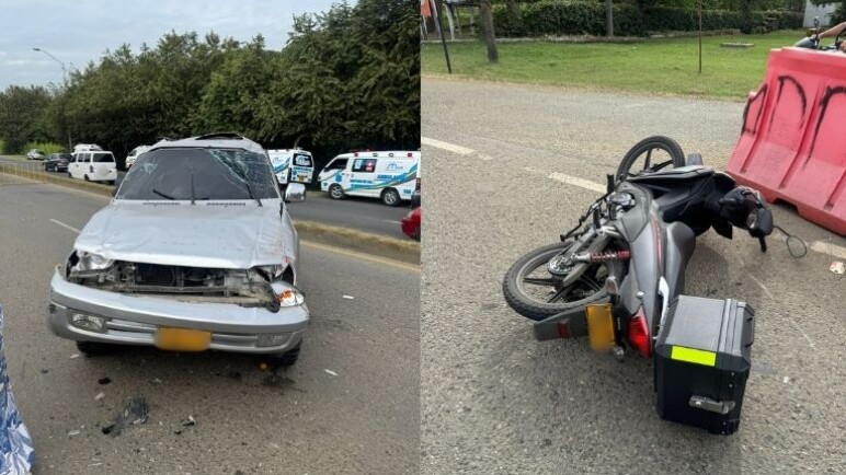 Siete lesionados tras accidente de tránsito en la vía Jamundí-Cali; hay congestión vial