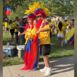 Video | Así se vivió el banderazo a horas del partido entre Colombia y Ghana